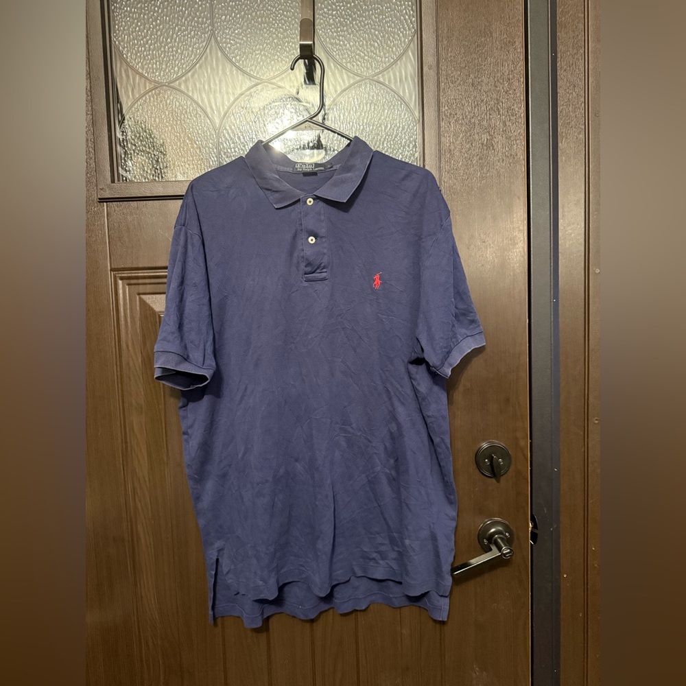 Ralph Lauren Dark Blue Polo with Red Emblem
